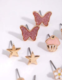 Kids Butterfly Stud Earring Pack - link has visual effect only