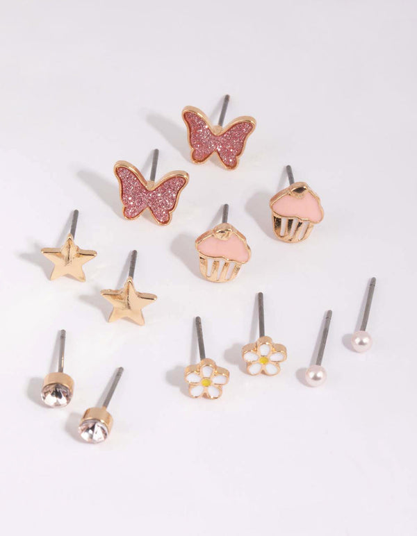 Kids Butterfly Stud Earring Pack