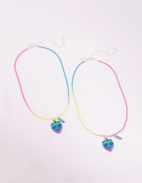 Kids Pineapple Best Friend Necklace Set - link has visual effect only