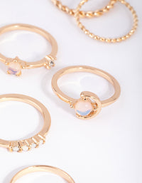 Gold Mixed Moon Ring Pack - link has visual effect only