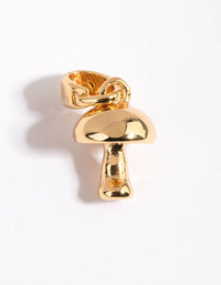 Gold Plated Mushroom Charm - link has visual effect only