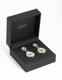 Rhodium Chandelier Drop Earrings - link has visual effect only