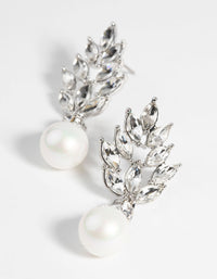 Rhodium Princess Drop Earrings - link has visual effect only