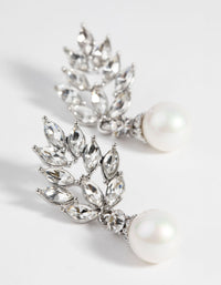 Rhodium Princess Drop Earrings - link has visual effect only