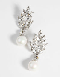 Rhodium Princess Drop Earrings - link has visual effect only