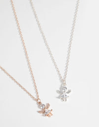 Mixed Metal Angelic Diamante Necklaces - link has visual effect only