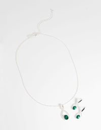 Festive Diamante Necklace and Earring Set - link has visual effect only