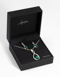 Festive Diamante Necklace and Earring Set - link has visual effect only