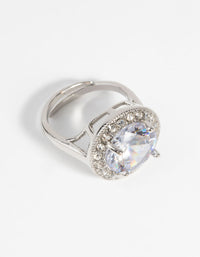 Silver Statement Adjustable Ring - link has visual effect only