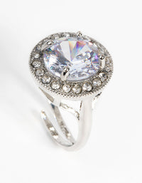 Silver Statement Adjustable Ring - link has visual effect only