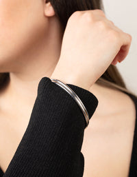 Silver Clean Round Bangle Pack - link has visual effect only