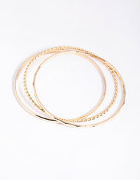 Gold Detail and Plain Bangle Pack - link has visual effect only