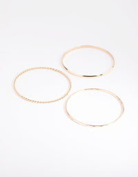 Gold Detail and Plain Bangle Pack - link has visual effect only