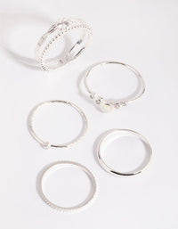 Silver Mermaid Diamante Ring Pack - link has visual effect only
