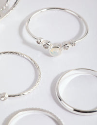 Silver Mermaid Diamante Ring Pack - link has visual effect only