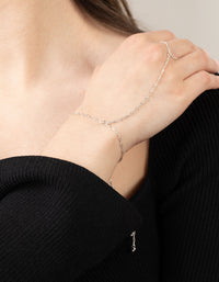 Silver Singapore Hand Chain - link has visual effect only