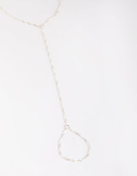 Silver Singapore Hand Chain - link has visual effect only