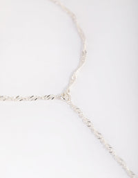 Silver Singapore Hand Chain - link has visual effect only
