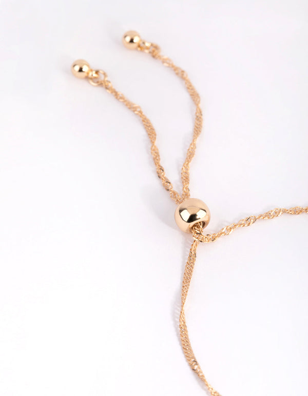 Gold Singapore Ring Hand Chain