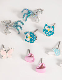 Silver Mythical Stud Earring Pack - link has visual effect only