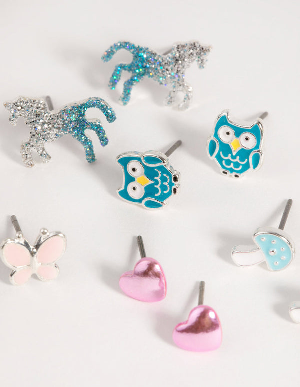 Silver Mythical Stud Earring Pack