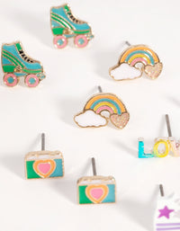 Kids Retro Stud Earring Pack - link has visual effect only