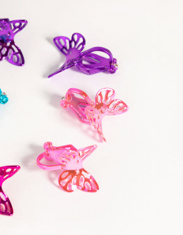 Kids Butterfly Clip-On Earring Pack