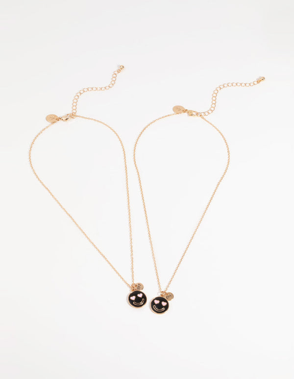 Kids Mood Best Friend Necklace Set