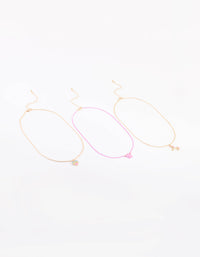 Kids Unicorn and Rainbow Necklace Pack - link has visual effect only