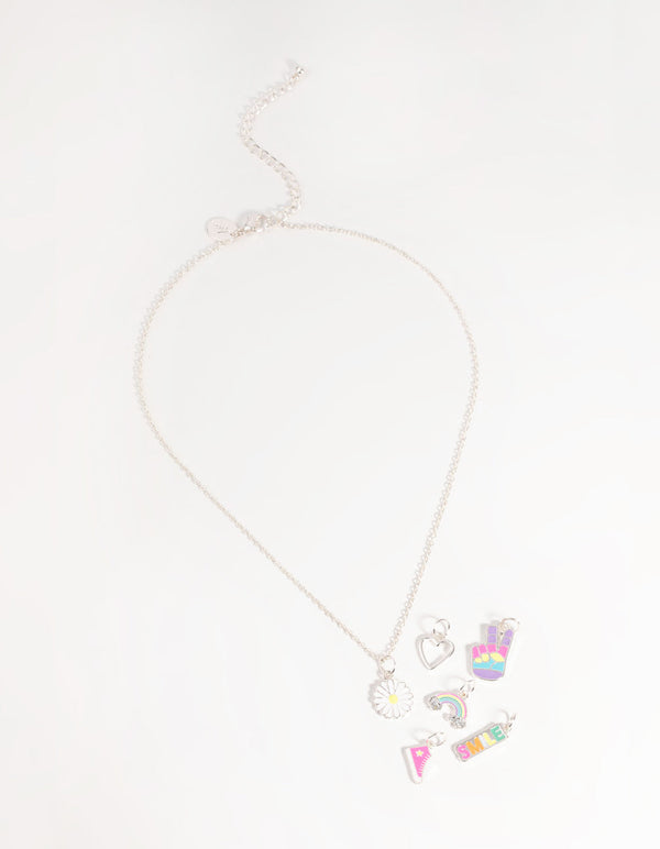 Kids Retro Charm Necklace