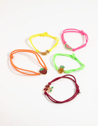 Kids Glitter Fruit Bracelet Pack - link has visual effect only