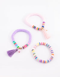 Kids Beaded Tassel Bracelet Pack - link has visual effect only