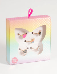 Kids Butterfly Mood Ring Pack - link has visual effect only