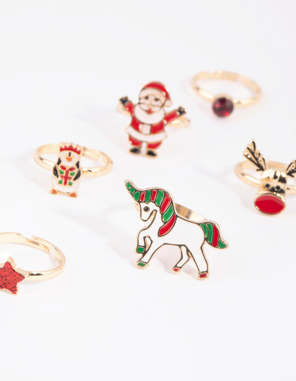 Kids Festive Santa Ring Pack