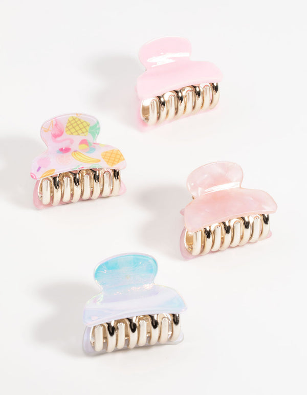 Kids Fruit Glitter Claw Pack