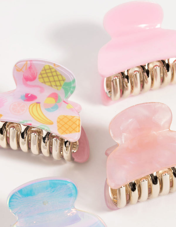 Kids Fruit Glitter Claw Pack