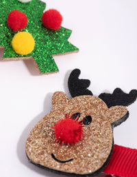 Kids Festive Reindeer and Tree Clips - link has visual effect only