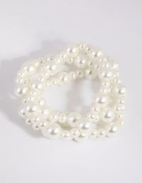 Irregular Pearl Stretch Bracelets - link has visual effect only