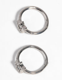 Surgical Steel Star Sleeper Earrings with Diamantes - link has visual effect only