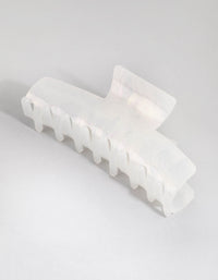 Plastic Large Frosted Rectangle Claw - link has visual effect only
