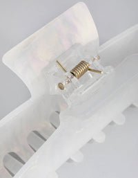 Plastic Large Frosted Rectangle Claw - link has visual effect only