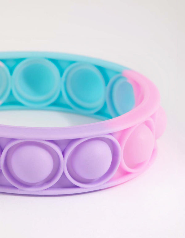 Kids Pastel Ombre Silicone Bubble Bracelet
