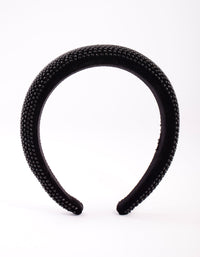 Black Diamante Alice Band - link has visual effect only