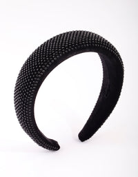 Black Diamante Alice Band - link has visual effect only