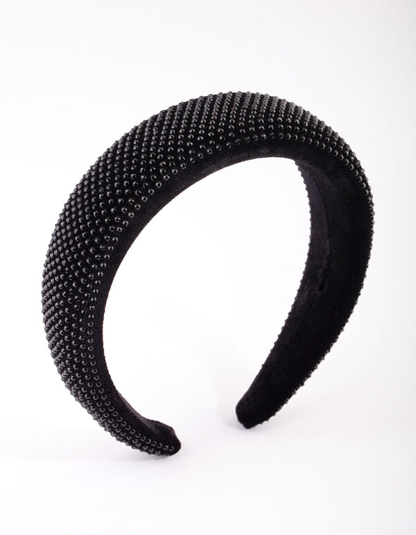 Black Diamante Alice Band