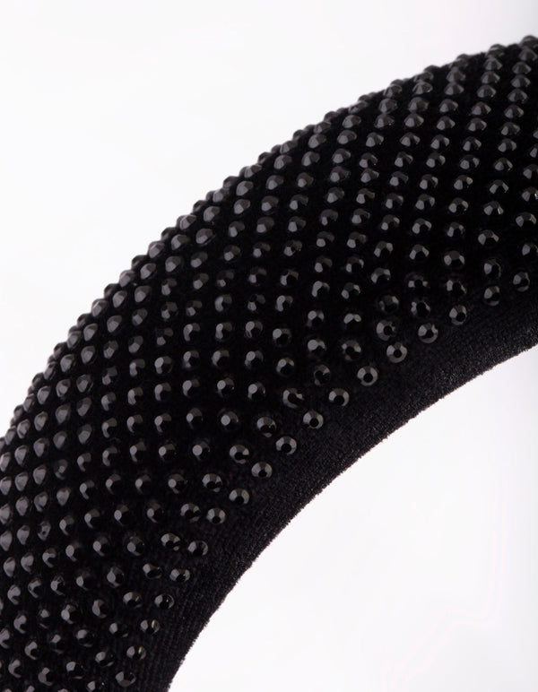 Black Diamante Alice Band