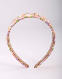 Multicoloured Hatch Alice Band - link has visual effect only