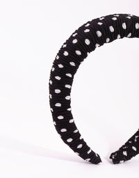 Black and White Padded Alice Band - link has visual effect only