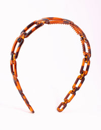 Chain Detail Alice Band - link has visual effect only