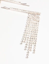 Silver Diamante Waterfall Clip Set - link has visual effect only